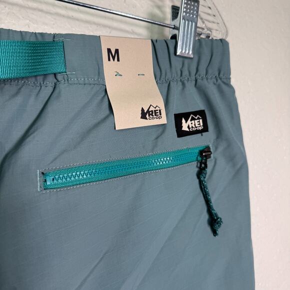 REI Trailmade Amphib Shorts Mens Medium Belted Ripstop Hiking Swim Tundra Teal M - Picture 5 of 10